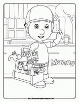 Handy Manny Coloring Pages Disney Mandy Sheets Library Pirates sketch template