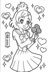 Precure Colorear Haruka Go Force Empress sketch template