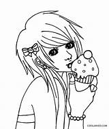 Emo Coloring Pages Anime Drawing Punk Kids Gothic Printable Goth Colouring Boy Teddy Bear Cute Cool2bkids Print Drawn Boys Girl sketch template