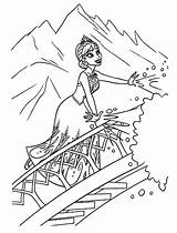 Coloring Frozen Stair Coloringsky sketch template