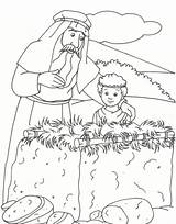 Abraham Coloring Altar Bible Pages Isaac Story Genesis Drawing Para Colorear Sarah Printable Characters Kids Sheets Character Niños Ot Born sketch template
