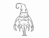 Coloringcrew Hooded Monster Coloring sketch template