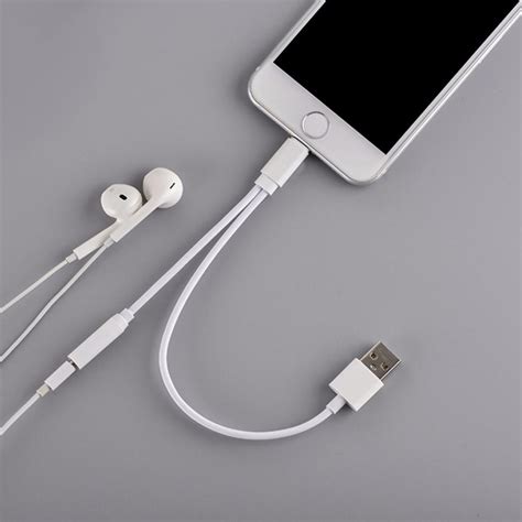 earphone charging cable  iphone  charging mm headphone headset jack charger