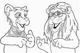 Coloring Lions Between Pages Popular sketch template
