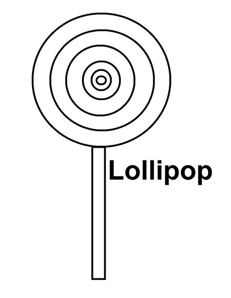 lollipop coloring page  worksheets