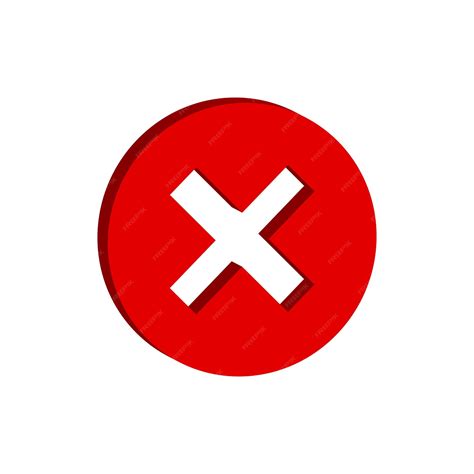 premium vector red cross button icon design