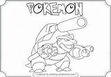 Coloring Blastoise Mega Pages Pokemon Ex Printable Comments Getcolorings Pag sketch template