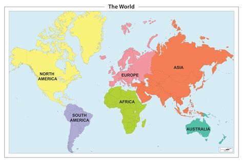 continent map  world