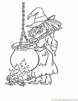 Cauldron Witches sketch template