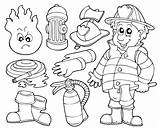 Firemen sketch template