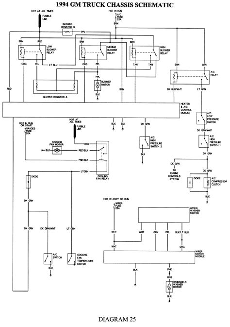 chevy  truck wiring diagram wiring diagram  schematic