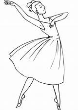 Ballerina Coloring Pages Print Printable sketch template
