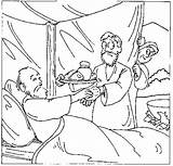 Jacob Esau Blessing Isaac Issac Steals Cristianos Esaú Cristianas Hermano Bibbia Biblia Birthright Suplanta Oggetti Biblici Bacheca Jehova sketch template