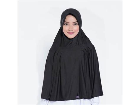 hijab syari elzatta hitam kotabaru