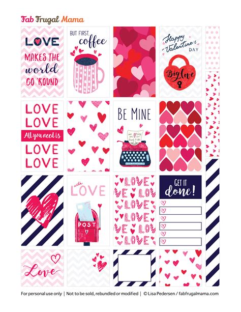 printable planner stickers printable templates