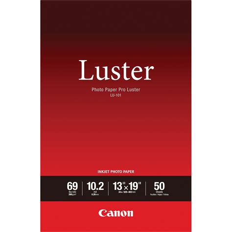 canon photo paper pro luster     sheets