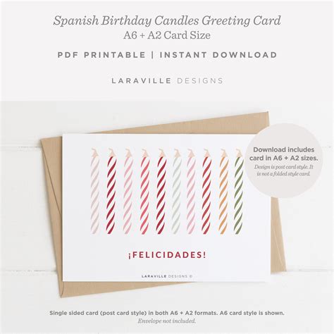spanish greeting cards spanish birthday cards felicidades etsy italia