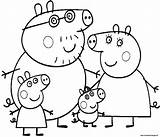 Peppa Pig Coloring Pages Family Birthday Print Choose Board Colouring sketch template