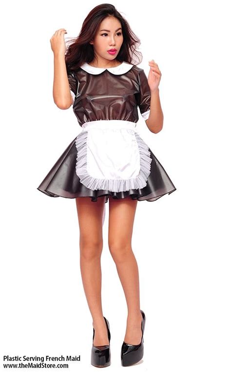 plastic serving french maid plastic wear pinterest maid uniform french maid and plastic