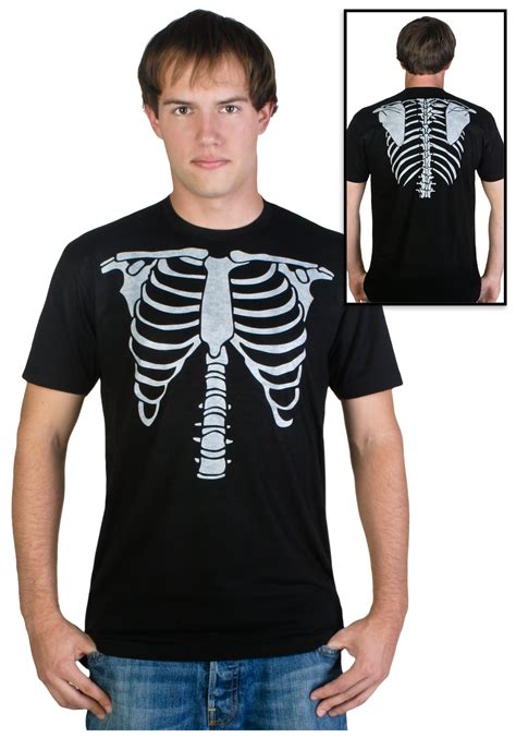 mens skeleton costume  shirt