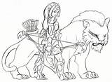 Dota Mirana Coloring Line Pages Build Guide Heroes Designlooter 2kb 1024 Fanart sketch template