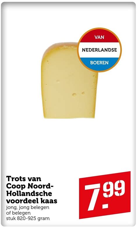 trots van coop noord hollandsche voordeel kaas aanbieding bij coop