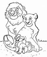 Cub Family sketch template