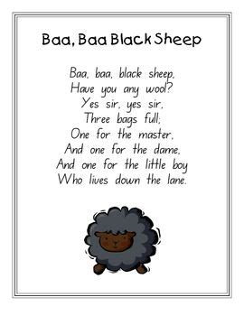 black sheep poem   wordsbaa baa black sheep