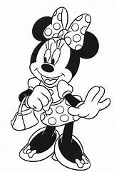 Coloring Pages Kids Minnie Mouse Mickey Disney Colouring Minie Printable Coloriages sketch template