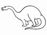 Apatosaurus Coloring Draw Pages Color sketch template