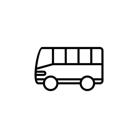 bus autobus public transportation  icon vector illustration logo template suitable