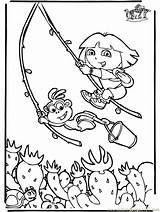 Coloring Dora Explorer Pages Print Popular sketch template