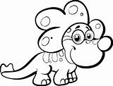 Dinosaur Coloring Pages Baby Printable Cartoon Totem Pole Dino Easy Dinosaurs Preschoolers Clipart Drawing Cliparts Sheet Adults Color Kids Chimpanzee sketch template