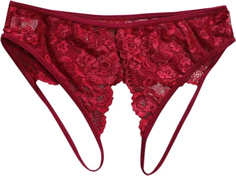Sexy Panties For Women Naughty Slutty Comfy Crochet Lace Panty