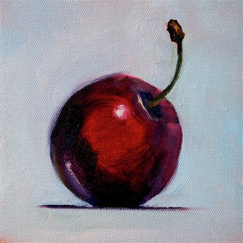 Black Cherry Painting By Nancy Merkle
