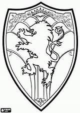 Narnia Aslan Chronicles Shield sketch template