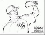 Coloring Baseball Pages Jeter Derek Mlb Stadium Printable Ruth Babe Teams Kids Players Colour League Drawing Drawings Book Player Adult sketch template