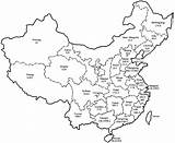 China Map Coloring Provinces Maps Province Cities India Clipart Print Gif sketch template
