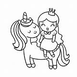 Coloring Pages Cute Unicorns Unicorn Princess Cutest Online Popular sketch template