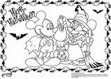 Coloring Mickey Mouse Pages Halloween Minnie Disney Princess Printable Kingdom Magic Kids Adults Print November Getcolorings Costume Color Cute Florida sketch template