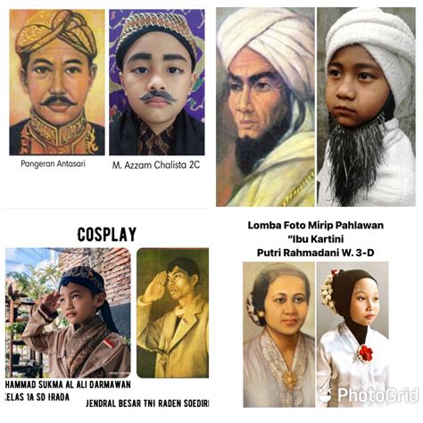 keseruan lomba foto mirip pahlawan sd irada ajarkan anak mengenal pahlawan indonesia