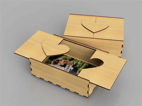 laser cut wood box template