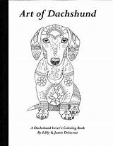 Coloring Dachshund Pages Book Dog Volume Colouring Physical Dachshunds Template Books Color Drawing Il Adult 47cm Printable Chihuahua Pencil Etsystatic sketch template