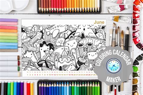 calendar coloring pages   printables
