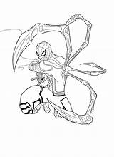 Iron Spider Drawing Sketch Getdrawings Artstation Paintingvalley sketch template