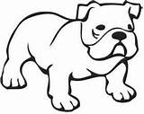 Bulldog Clipart Clip English Outline Dog Puppy Puppies Face Marine Silhouette Coloring French Christmas Pages Cliparts Dogs Cute Paw Corps sketch template