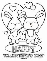Valentin Valentine Coloriage Joyeuse Bunnies Lapins Makeitgrateful Children Imprimer Ohlade Noncommercial Respective Belongs sketch template