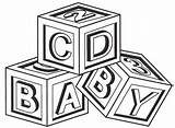Blocks Baby Clipart Coloring Abc Drawing Pages Block Clip Simple Rectangle Drawings Printable Choose Board Paintingvalley Webstockreview sketch template