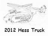 Coloring Truck Hess Pages sketch template