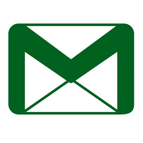 icone gmail logo png verte